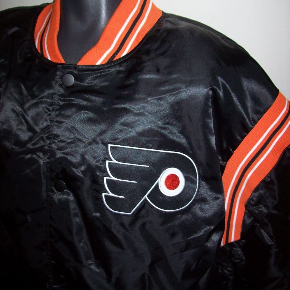 PHILADELPHIA FLYERS STARTER Snap Down Jacket 4X 6X